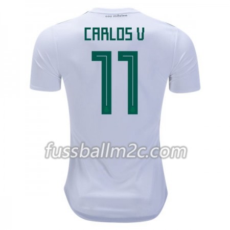 Fußballtrikots Mexiko Carlos V 11 Auswärts Trikotsatz WM 2018